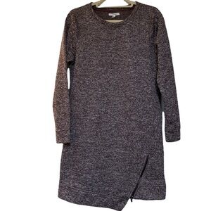Maurices dress asymmetrical sweater lined side zipper long sleeve Sz Medium NWT